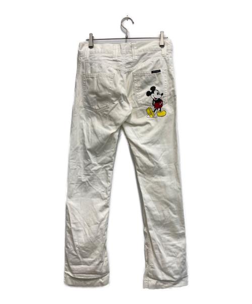 DOLCE & GABBANA（ドルチェ＆ガッバーナ）DOLCE & GABBANA (ドルチェ＆ガッバーナ) Disney (ディズニー) テーパードパンツ ホワイト サイズ:44の古着・服飾アイテム