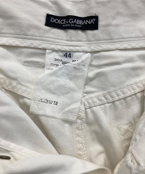 DOLCE & GABBANA（ドルチェ＆ガッバーナ）DOLCE & GABBANA (ドルチェ＆ガッバーナ) Disney (ディズニー) テーパードパンツ ホワイト サイズ:44の古着・服飾アイテム