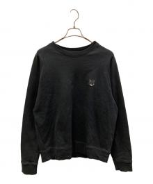 maison kitsune（メゾンキツネ）の古着「ボールド フォックスヘッド パッチ スウェット」｜ブラック