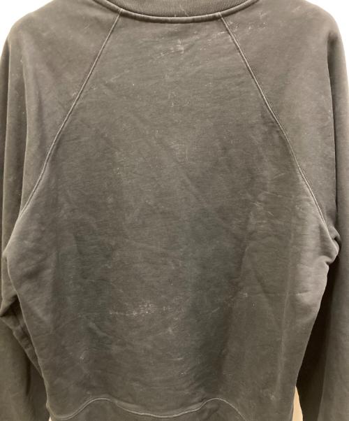 maison kitsune（メゾンキツネ）MAISON KITSUNE (メゾンキツネ) ボールド フォックスヘッド パッチ スウェット ブラック サイズ:Mの古着・服飾アイテム