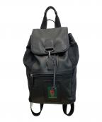 COACHコーチ）の古着「90sレザ切替リュック/OLD COACH」｜ブラック