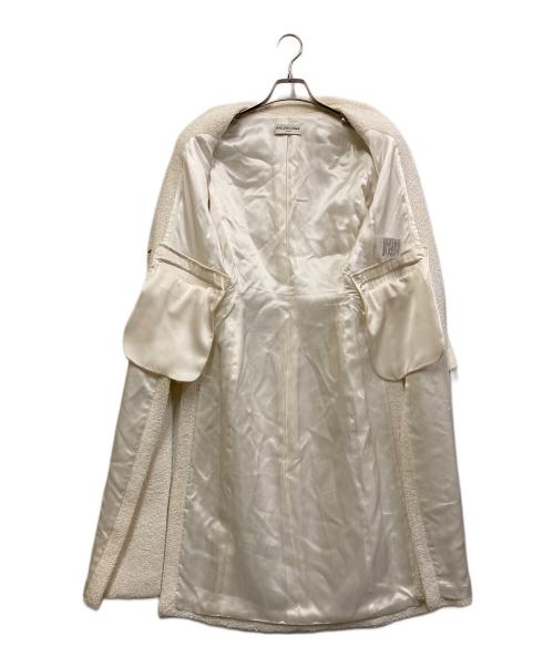 BALENCIAGA（バレンシアガ）BALENCIAGA (バレンシアガ) シャギーチェスターコート ホワイト サイズ:34の古着・服飾アイテム