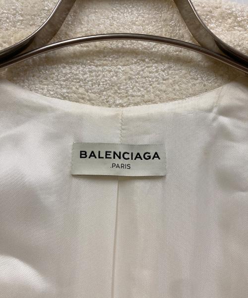 BALENCIAGA（バレンシアガ）BALENCIAGA (バレンシアガ) シャギーチェスターコート ホワイト サイズ:34の古着・服飾アイテム