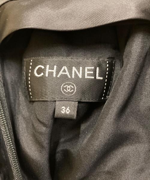 CHANEL（シャネル）CHANEL (シャネル) ツイードミニスカート ブラック サイズ:36の古着・服飾アイテム