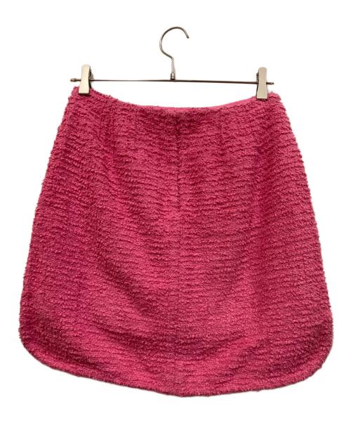 CHANEL（シャネル）CHANEL (シャネル) 金釦ツイードミニスカート ピンク サイズ:36の古着・服飾アイテム