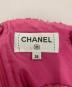 中古・古着 CHANEL (シャネル) 金釦ツイードミニスカート ピンク サイズ:36：55000円
