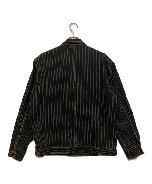 SCHOTT BROS.（ショット）SCHOTT BROS. (ショット) 硫化染 オールドヒッコリー ワークジャケット ブラック×ホワイト サイズ:Lの古着・服飾アイテム