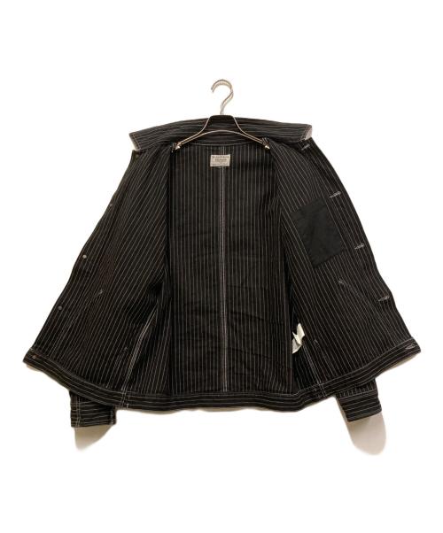 SCHOTT BROS.（ショット）SCHOTT BROS. (ショット) 硫化染 オールドヒッコリー ワークジャケット ブラック×ホワイト サイズ:Lの古着・服飾アイテム