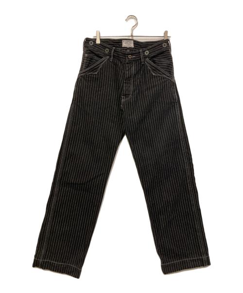 SCHOTT BROS.（ショット）SCHOTT BROS. (ショット) OLD HICKORY DENIM PANTS ブラック×ホワイト サイズ:w32の古着・服飾アイテム
