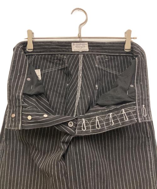 SCHOTT BROS.（ショット）SCHOTT BROS. (ショット) OLD HICKORY DENIM PANTS ブラック×ホワイト サイズ:w32の古着・服飾アイテム