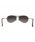 中古・古着 RAY-BAN (レイバン) COCKPITサングラス フェードブラウン×ブラック：4000円