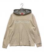 SUPREMEシュプリーム）の古着「Hooded Waffle Ringer」｜アイボリー