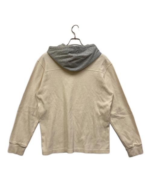 SUPREME（シュプリーム）Supreme (シュプリーム) Hooded Waffle Ringer アイボリー サイズ:Lの古着・服飾アイテム