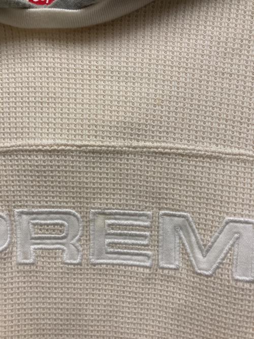 SUPREME（シュプリーム）Supreme (シュプリーム) Hooded Waffle Ringer アイボリー サイズ:Lの古着・服飾アイテム