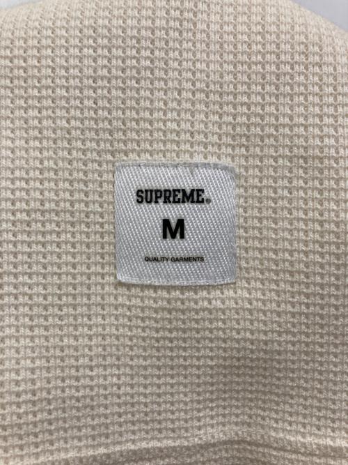 SUPREME（シュプリーム）Supreme (シュプリーム) Hooded Waffle Ringer アイボリー サイズ:Lの古着・服飾アイテム