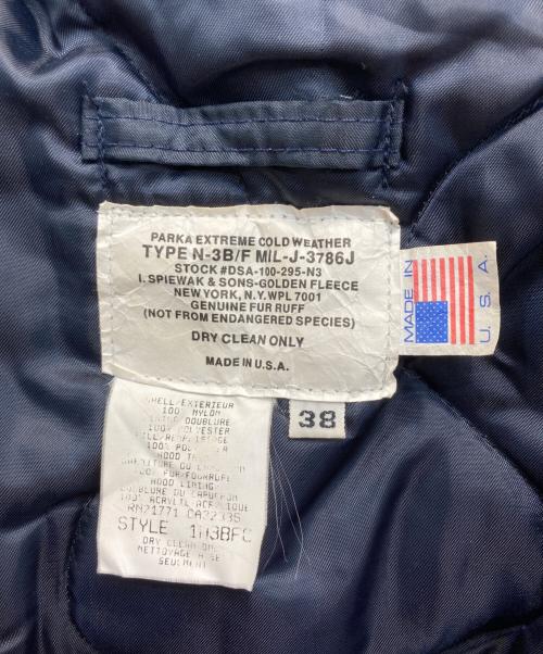 I SPIEWAK&SONS（スピワック）I SPIEWAK&SONS (スピワック) N-3B フライトジャケット ネイビー サイズ:38の古着・服飾アイテム