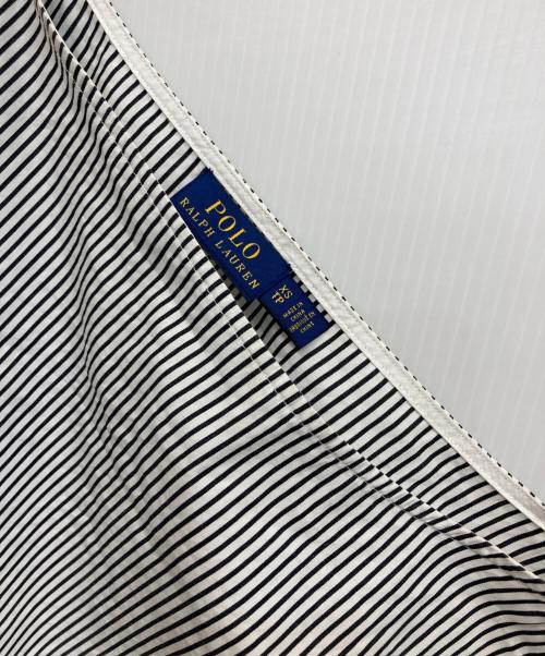 POLO RALPH LAUREN（ポロ・ラルフローレン）POLO RALPH LAUREN (ポロ・ラルフローレン) ストライプブラウス ブラック×ホワイト サイズ:xsの古着・服飾アイテム