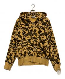 A BATHING APE（アベイシングエイプ）の古着「1st CAMO SHARK FULL ZIP HOODIE/ｶﾓｼｬｰｸﾌﾙｼﾞｯﾌﾟﾌｰﾃﾞｨｰ」｜ベージュ