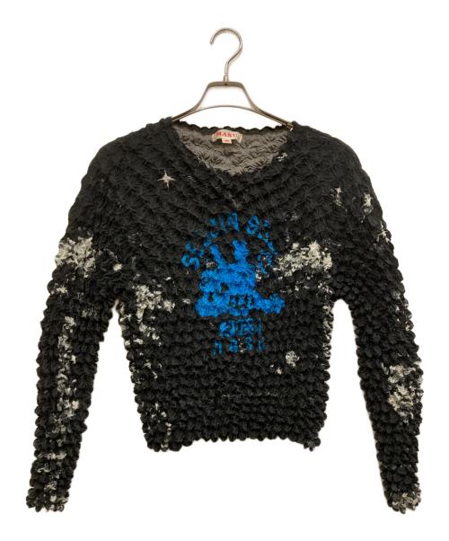 masu（エムエーエスユー）MASU (エムエーエスユー) POPCORN SWEATSHIRT ブラック サイズ:48の古着・服飾アイテム