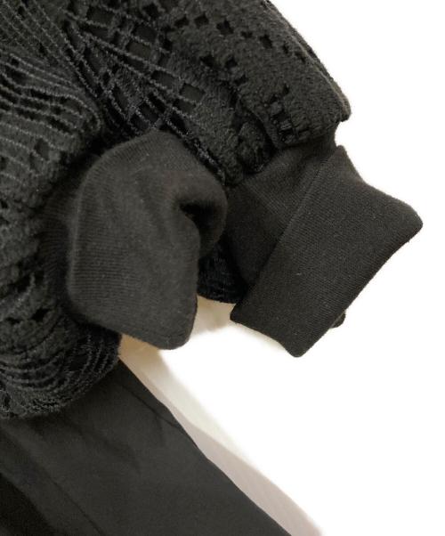 BEARDSLEY（ビアズリー）BEARDSLEY (ビアズリー) レーススリーブブラウス/レース・ギャザーブラウス ブラック サイズ:FREEの古着・服飾アイテム