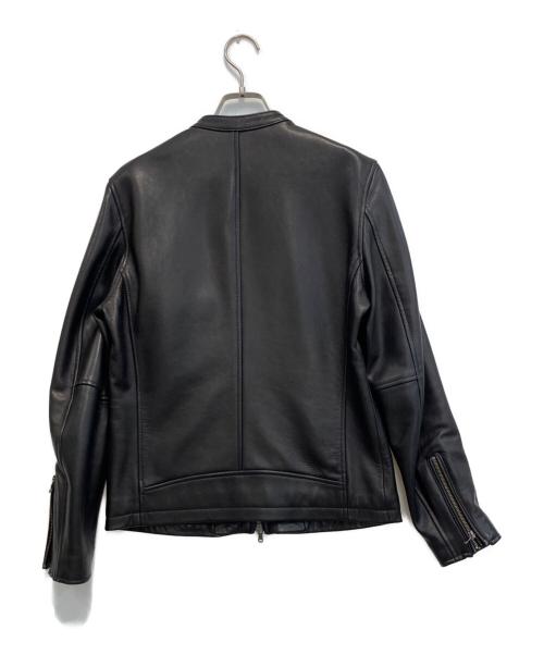 HIGH STREET（ハイ ストリート）HIGH STREET (ハイ ストリート) ラムレザーライダースジャケット ブラック サイズ:Sの古着・服飾アイテム