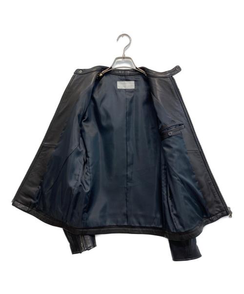 HIGH STREET（ハイ ストリート）HIGH STREET (ハイ ストリート) ラムレザーライダースジャケット ブラック サイズ:Sの古着・服飾アイテム