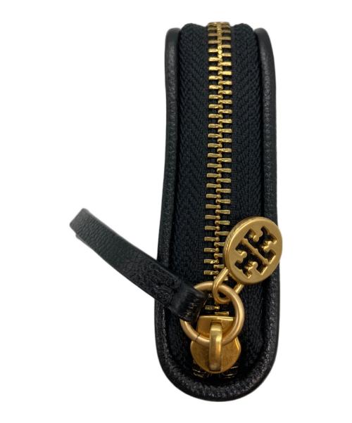 TORY BURCH（トリーバーチ）TORY BURCH (トリーバーチ) フレミングチャーム・キルティングウォレット ブラックの古着・服飾アイテム