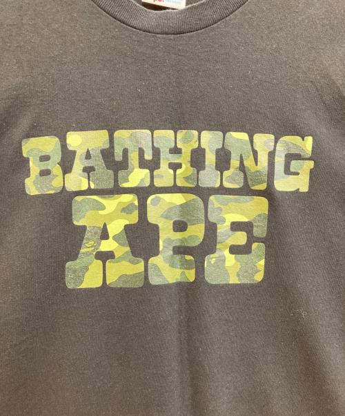 BAPE BY A BATHING APE（ベイプバイアベイシングエイプ）BAPE BY A BATHING APE (ベイプバイアベイシングエイプ) カモフラロゴTee ブラック サイズ:XLの古着・服飾アイテム