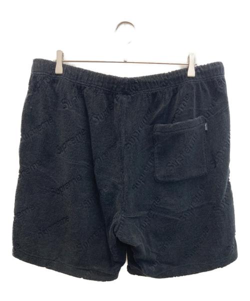 SUPREME（シュプリーム）Supreme (シュプリーム) terry jacquard logo short ブラック サイズ:XLの古着・服飾アイテム