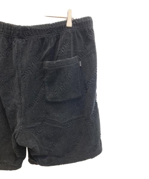SUPREME（シュプリーム）Supreme (シュプリーム) terry jacquard logo short ブラック サイズ:XLの古着・服飾アイテム