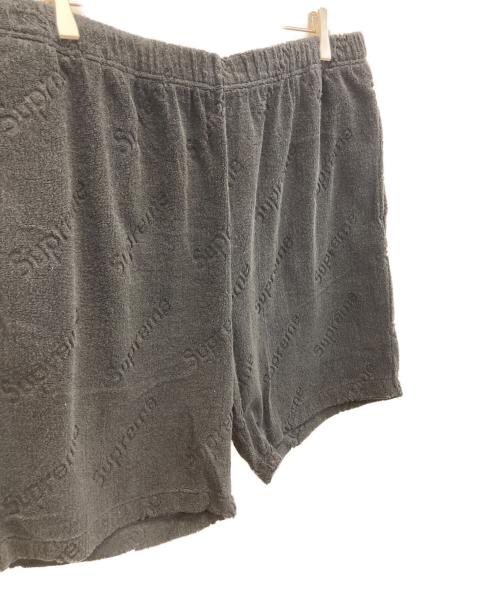 SUPREME（シュプリーム）Supreme (シュプリーム) terry jacquard logo short ブラック サイズ:XLの古着・服飾アイテム