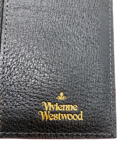 Vivienne Westwood（ヴィヴィアンウエストウッド）Vivienne Westwood (ヴィヴィアンウエストウッド) オーブモチーフがま口3つ折り財布 ブラックの古着・服飾アイテム