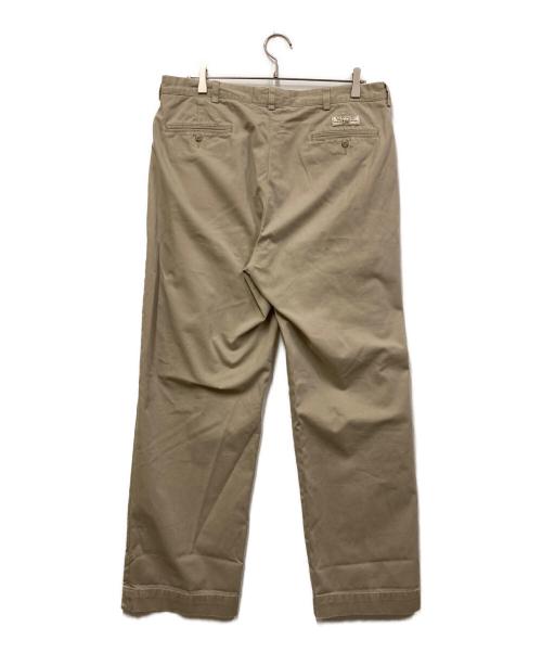 POLO RALPH LAUREN（ポロ・ラルフローレン）POLO RALPH LAUREN (ポロ・ラルフローレン) 90S ワイドタックチノ/ポロチノ ベージュ サイズ:35の古着・服飾アイテム