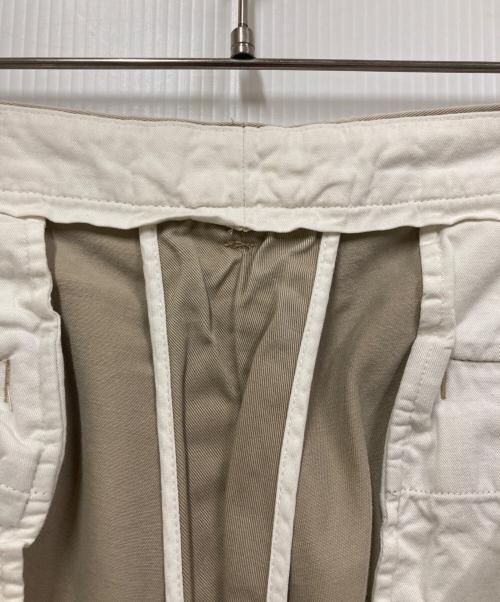 POLO RALPH LAUREN（ポロ・ラルフローレン）POLO RALPH LAUREN (ポロ・ラルフローレン) 90S ワイドタックチノ/ポロチノ ベージュ サイズ:35の古着・服飾アイテム