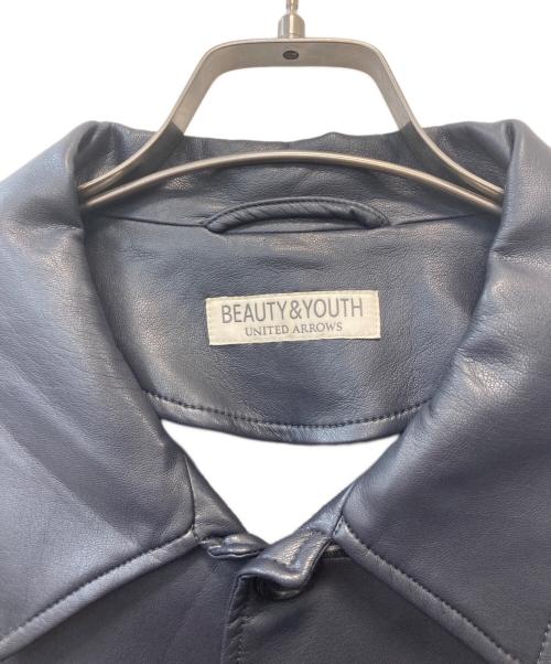 BEAUTY&YOUTH（ビューティーアンドユース）BEAUTY&YOUTH (ビューティーアンドユース) BY FAUX/LAMB カバーオール ネイビー サイズ:XLの古着・服飾アイテム
