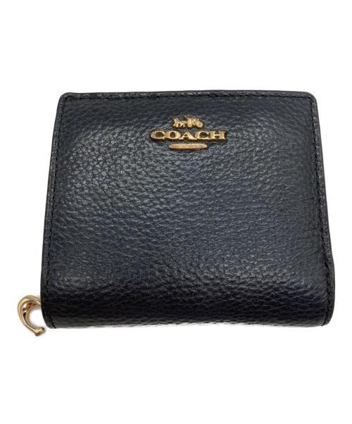 COACH（コーチ）COACH (コーチ) コンパクトウォレット ネイビーの古着・服飾アイテム