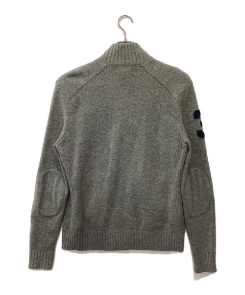 POLO RALPH LAUREN（ポロ・ラルフローレン）POLO RALPH LAUREN (ポロ・ラルフローレン) ビッグポニードライバーズニット グレー サイズ:Mの古着・服飾アイテム