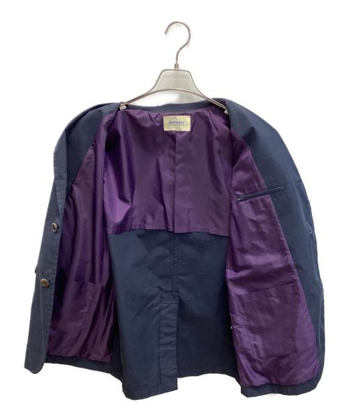 BEAMS BOY（ビームスボーイ）BEAMS BOY (ビームスボーイ) コットンナイロン 3ボタン ジャケット ネイビー サイズ:Sの古着・服飾アイテム
