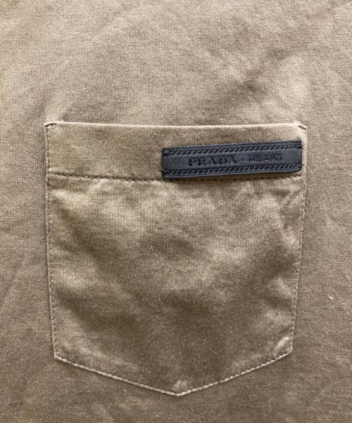PRADA（プラダ）PRADA (プラダ) ロゴポロシャツ オリーブ サイズ:Mの古着・服飾アイテム