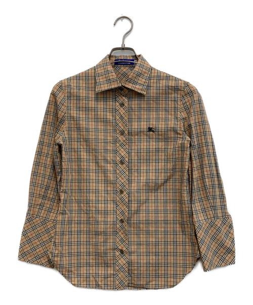 Burberry's（バーバリーズ）Burberry's (バーバリーズ) ノバチェックシャツ ブラウン サイズ:38の古着・服飾アイテム