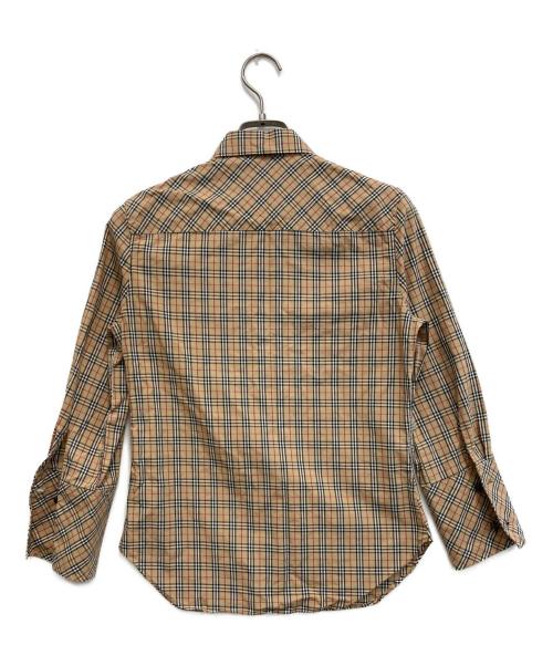 Burberry's（バーバリーズ）Burberry's (バーバリーズ) ノバチェックシャツ ブラウン サイズ:38の古着・服飾アイテム