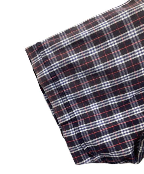 Burberry's（バーバリーズ）Burberry's (バーバリーズ) チェックシャツ ホワイト×ネイビー サイズ:Lの古着・服飾アイテム