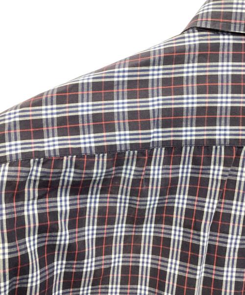 Burberry's（バーバリーズ）Burberry's (バーバリーズ) チェックシャツ ホワイト×ネイビー サイズ:Lの古着・服飾アイテム