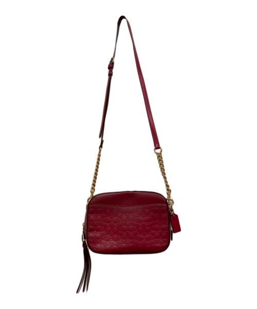 COACH（コーチ）COACH (コーチ) シグネチャーショルダーバッグ ピンクの古着・服飾アイテム
