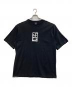 HUFハフ）の古着「プリントTシャツ」｜ブラック