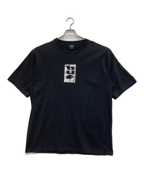 HUF（ハフ）HUF (ハフ) プリントTシャツ ブラック サイズ:XLの古着・服飾アイテム
