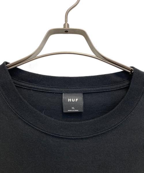 HUF（ハフ）HUF (ハフ) プリントTシャツ ブラック サイズ:XLの古着・服飾アイテム