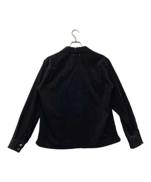 MINEDENIM（マインデニム）MINEDENIM (マインデニム) Narrow Corduroy Western Open Collar SH ブラック サイズ:1の古着・服飾アイテム