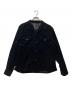 MINEDENIM（マインデニム）の古着「Narrow Corduroy Western Open Collar SH」｜ブラック
