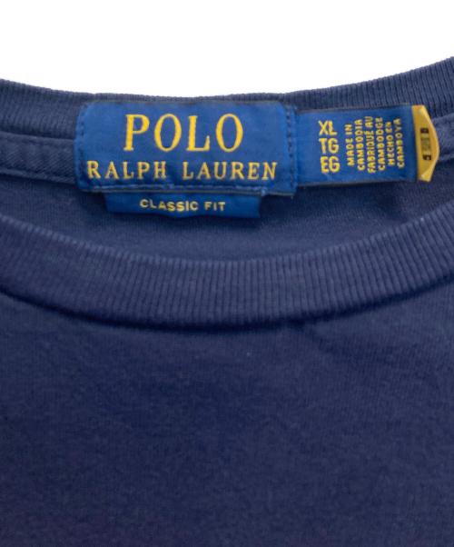 POLO RALPH LAUREN（ポロ・ラルフローレン）POLO RALPH LAUREN (ポロ・ラルフローレン) SSCNCLSM-SHORTSLEEVE TEE ネイビー サイズ:XLの古着・服飾アイテム